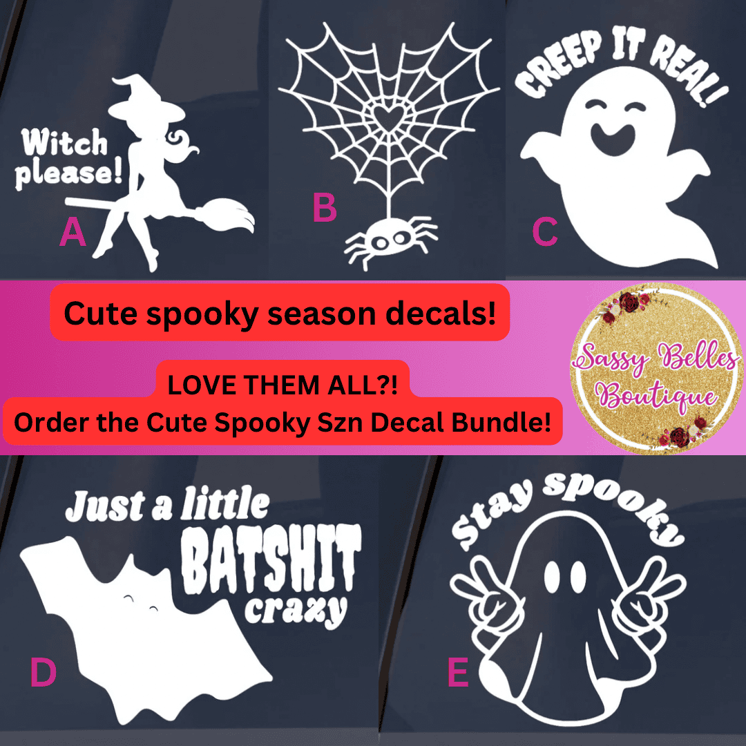 Cute Spooky Szn Decals